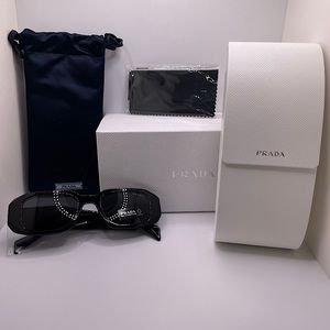 These sunglasses will elevate your fashion game. Prada PR17WS 1AB5S049 Black New